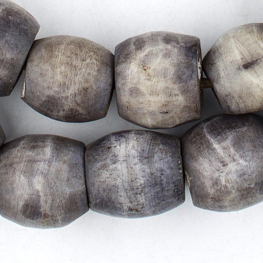 Dark Grey Kenya Bone Beads (Sphere) - The Bead Chest