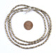 Folded Dark Silver Tube Ethiopian Beads (5x3mm) - The Bead Chest