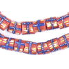 Blue French Cross Krobo Beads