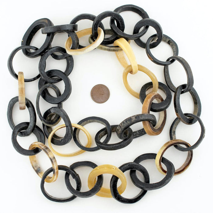 Hot Deal: Interlocking Java Horn Beads (Darker Colors) - The Bead Chest