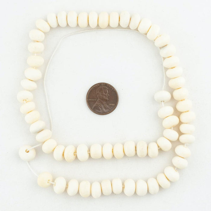 Hot Deal: White Java Bone Beads (9mm) - The Bead Chest