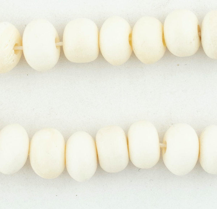 Hot Deal: White Java Bone Beads (9mm) - The Bead Chest
