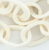 Hot Deal: Interlocking White Bone Beads (36X50mm)