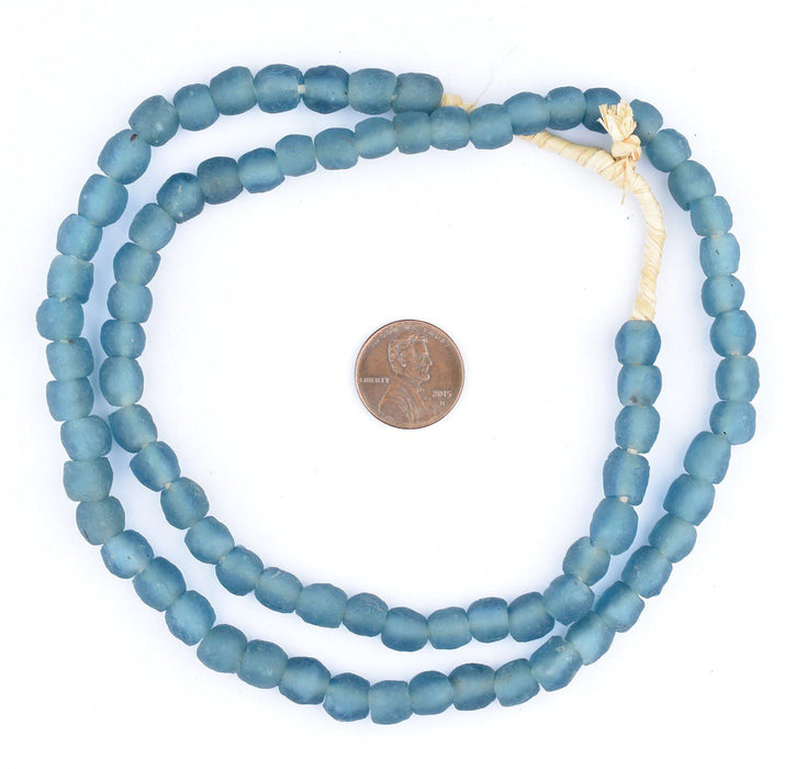 Teal Recycled Glass Beads (9mm) - The Bead Chest