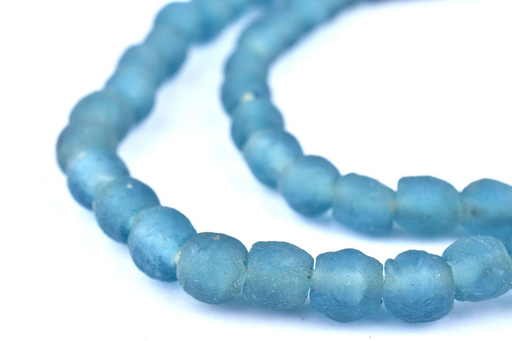 Teal Recycled Glass Beads (9mm) - The Bead Chest