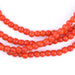 Bright Red Baby Padre Olombo Beads - The Bead Chest