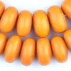 Orange Disk Kenya Amber Resin Beads