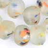 Super Jumbo Clear Colored Medley Recycled Glass Beads (34mm)