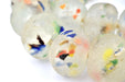 Super Jumbo Clear Colored Medley Recycled Glass Beads (34mm) - The Bead Chest