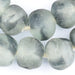 Super Jumbo Grey Mist Recycled Glass Beads (34mm) - The Bead Chest