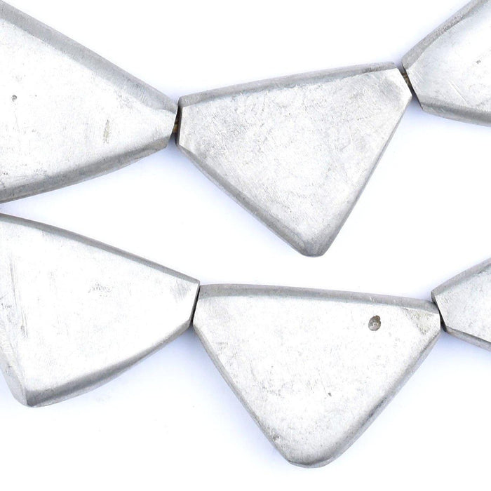 Maasai Silver Beads (Triangle) - The Bead Chest