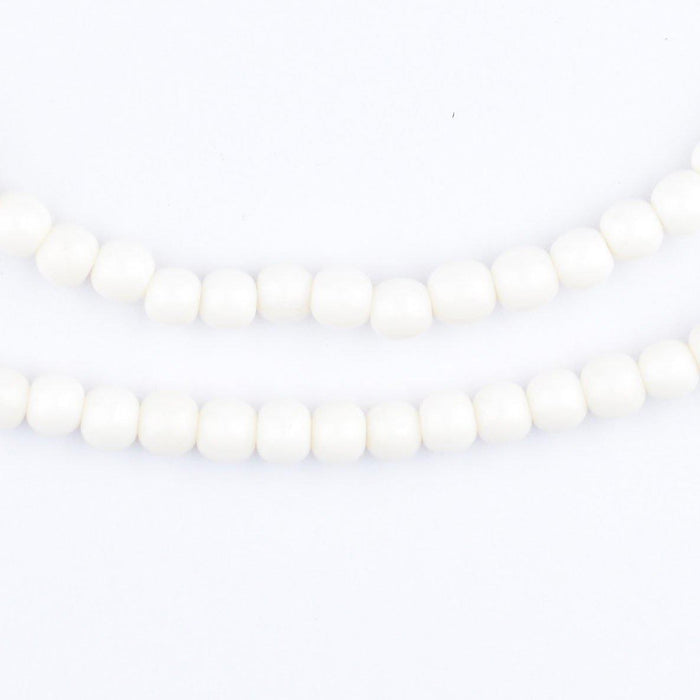 White Bone Nugget Beads (5mm) - The Bead Chest