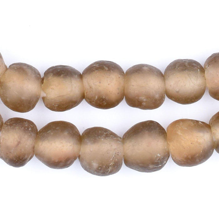 Brown Recycled Glass Beads (11mm) - The Bead Chest