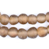 Brown Recycled Glass Beads (11mm)