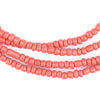 Light Red Ghana Glass Beads (2 Strands)