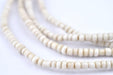 Vintage White Nigerian Glass Beads (3mm) - The Bead Chest
