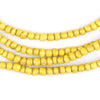 Vintage Yellow Ghana Glass Beads (2 Strands)