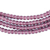 Purple White Heart Beads (4mm)