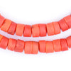 Vintage Red Mali Glass Disk Beads (10mm)