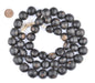 Round Inlaid Ebony Wood Beads (18mm) - The Bead Chest