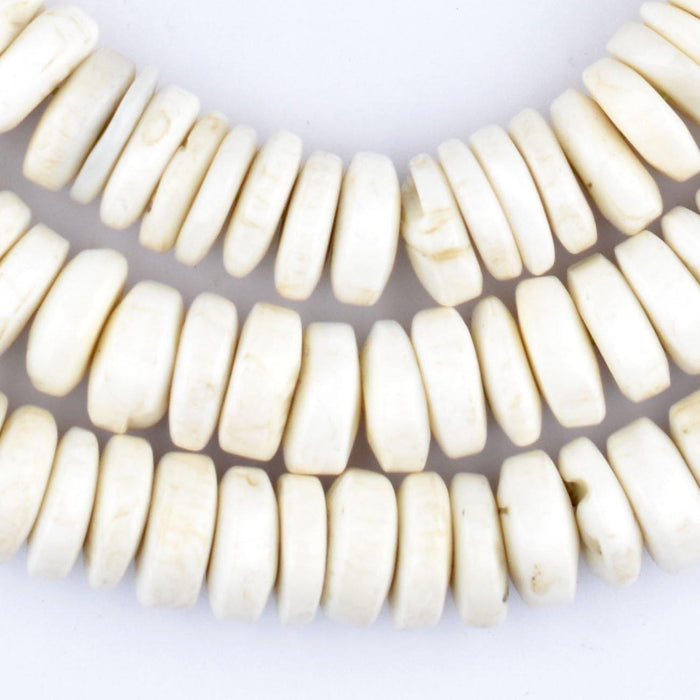 Naga Shell Disk Beads (12mm) (Long Strand) - The Bead Chest