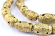 Cameroon-Style Brass Cylinder Filigree Beads (19x12mm) - The Bead Chest