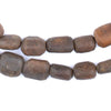 Matte Dark Brown Kenya Bone Beads (Small)