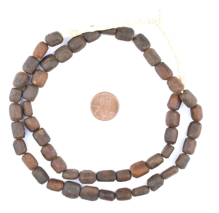 Matte Dark Brown Kenya Bone Beads (Small) - The Bead Chest