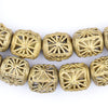 Rectangular Nest Brass Filigree Beads (17x14mm)