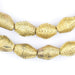 Ivory Coast Style Wound Bicone Ghana Brass Beads (18x12mm) - The Bead Chest