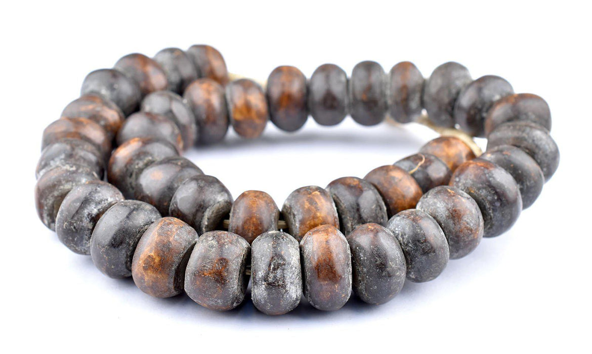 Matte Kenya Brown Bone Beads (Large) - The Bead Chest
