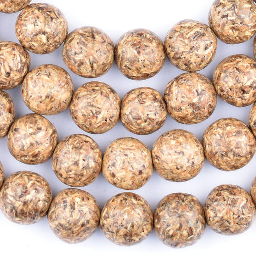 Pacific Recycled Wood Beads (13mm) - The Bead Chest