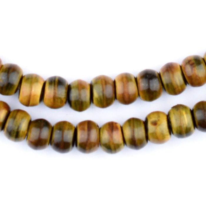 Round Amber Horn Beads (8mm) - The Bead Chest