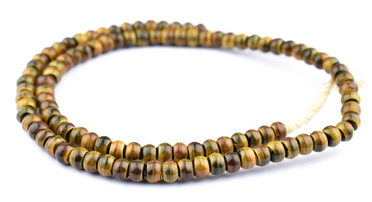 Round Amber Horn Beads (8mm) - The Bead Chest