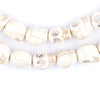 White Howlite Skull Beads (12mm)