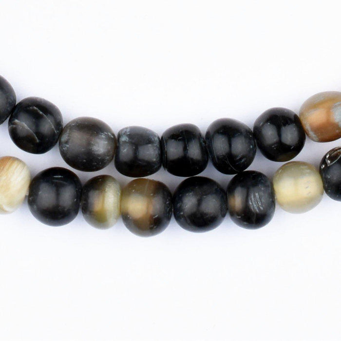 Spherical Natural Horn Beads (9mm) - The Bead Chest