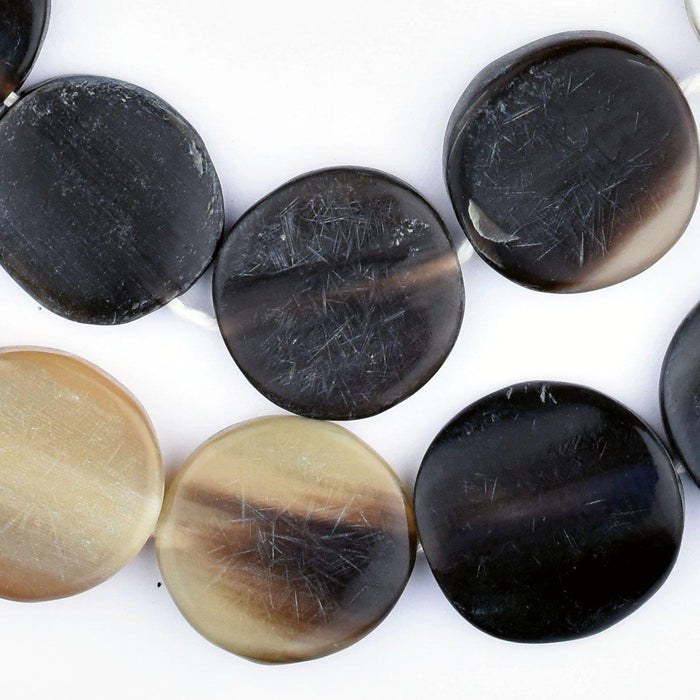 Circular Natural Horn Beads (16mm) - The Bead Chest