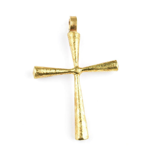 Ethiopian Brass Cross Pendant (43x35mm)