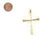 Ethiopian Brass Cross Pendant (43x35mm) - The Bead Chest