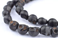 Black Howlite Skull Beads (12mm) - The Bead Chest
