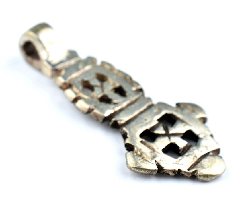 Silver Ethiopian Coptic Cross (Small) - The Bead Chest