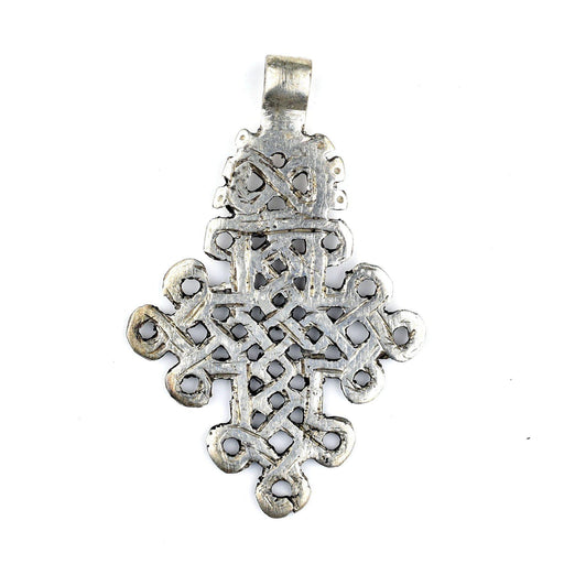 Silver Ethiopian Coptic Cross (Large) - The Bead Chest