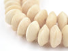 Nigerian Saucer White Camel Bone Beads (14mm) - The Bead Chest