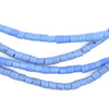 Vintage Blue Cylindrical Nigerian Glass Beads