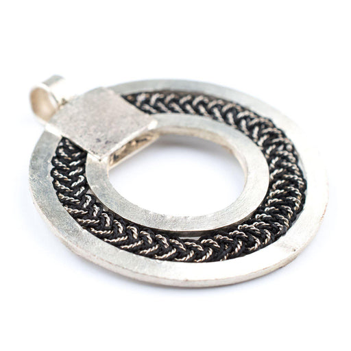 Ethiopian Woven Silver Filigree Pendant
