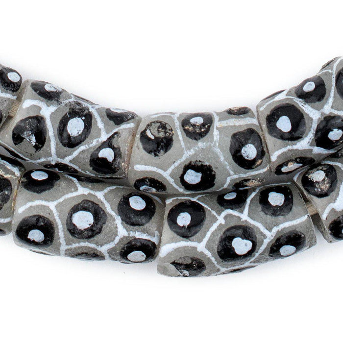 Grey Eye Krobo Beads - The Bead Chest