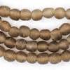 Brown Recycled Glass Beads (7mm)