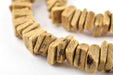 Light Brown Coconut Shell Square Heishi Beads (8mm) - The Bead Chest