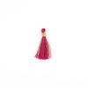 Maroon 3cm Silk Tassels (5 Pack)