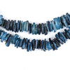 Azul Blue Square Cut Natural Shell Heishi Beads (8mm)